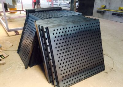 NMJ Laser Cutting Perforated + Powder Coating