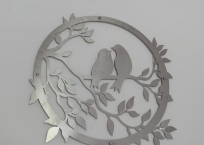 NMJ Laser Cutting - Stainless Dekorasi Dinding Bentuk Burung